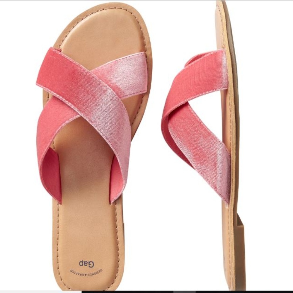Gap Women Slide Sandals in Velvet Pink velvet